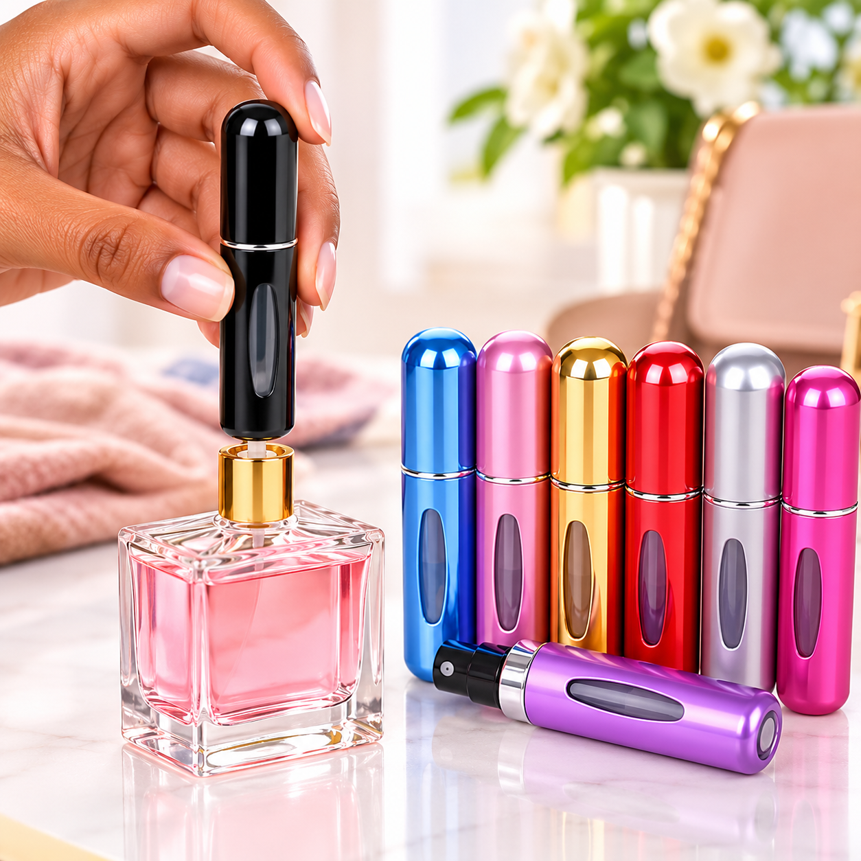 Mini Vaporisateur de Parfum Rechargeable de Poche
